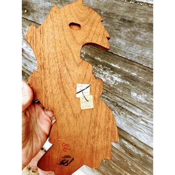 Vintage Wood South American Man Wall Plaque - Picture 10 of 10